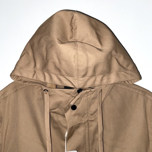 Craig Green Tan/Beige Windbreaker Water Resistant Parka Coat w Hoodie XS​​​​ - Picture 6 of 16